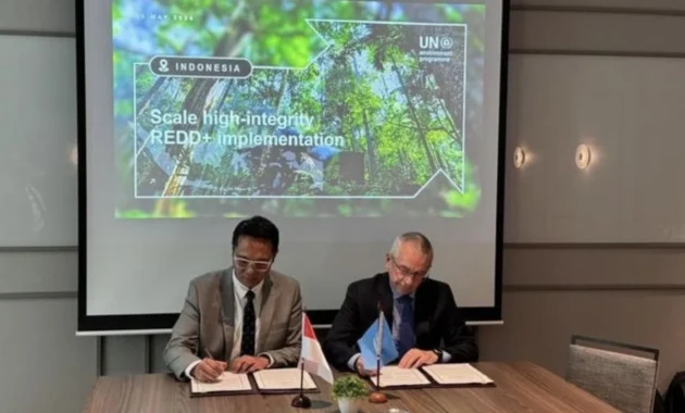 Kemenhut-UNEP Teken Penguatan Kerja Sama dalam Proyek REDD+