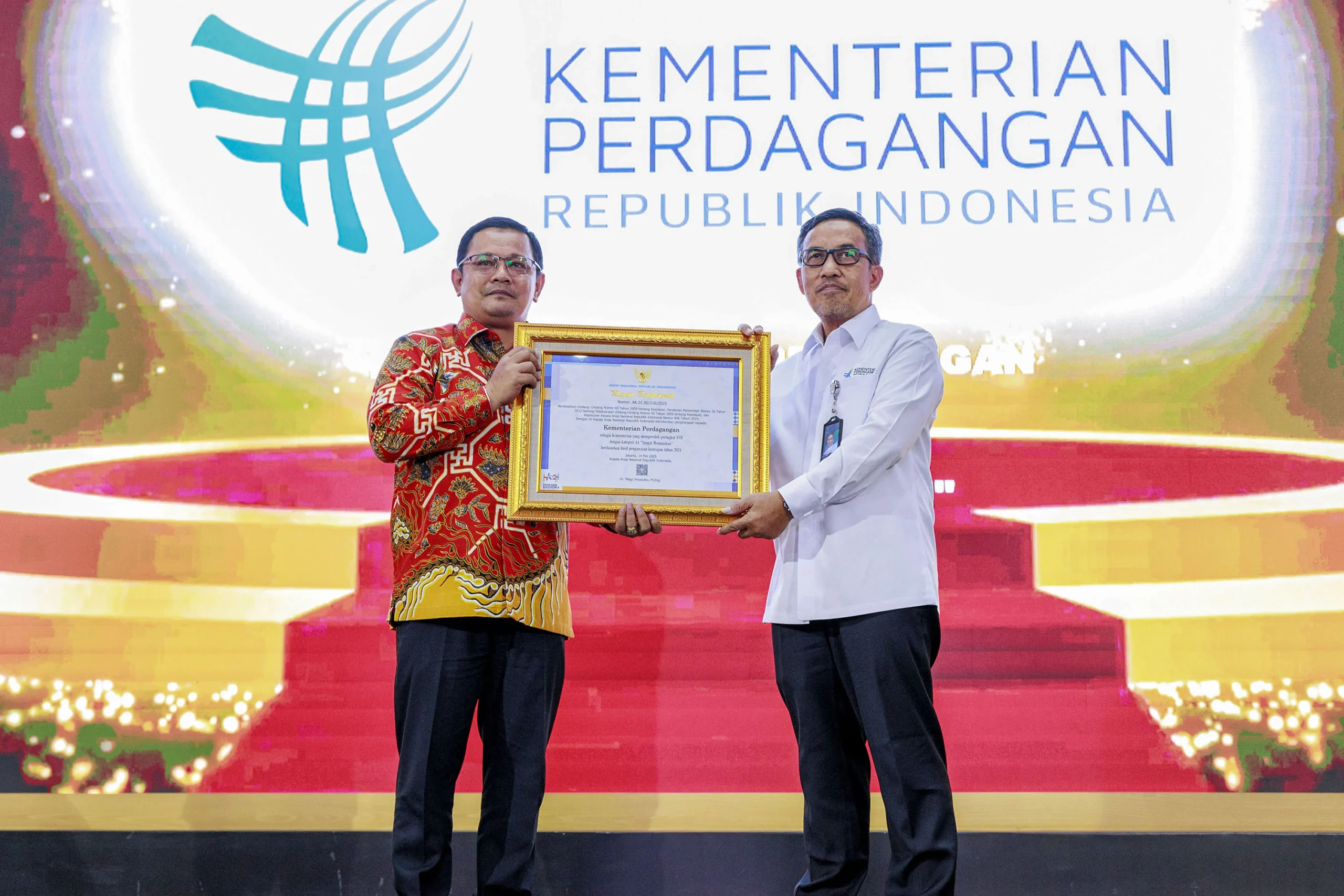 Kemnaker Cetak Peningkatan Kinerja Kearsipan, Raih Nilai 97,18 dari ANRI