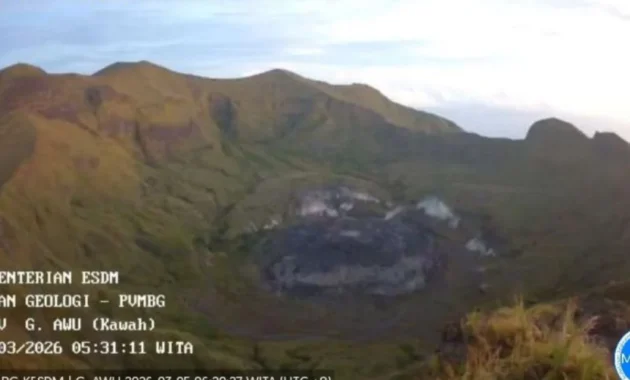 Kenaikan Aktivitas Gempa Vulkanik Dangkal di Gunung Awu Capai 41 Kali Sehari Kenaikan Aktivitas Gempa Vulkanik Dangkal di Gunung Awu Capai 41 Kali Sehari
