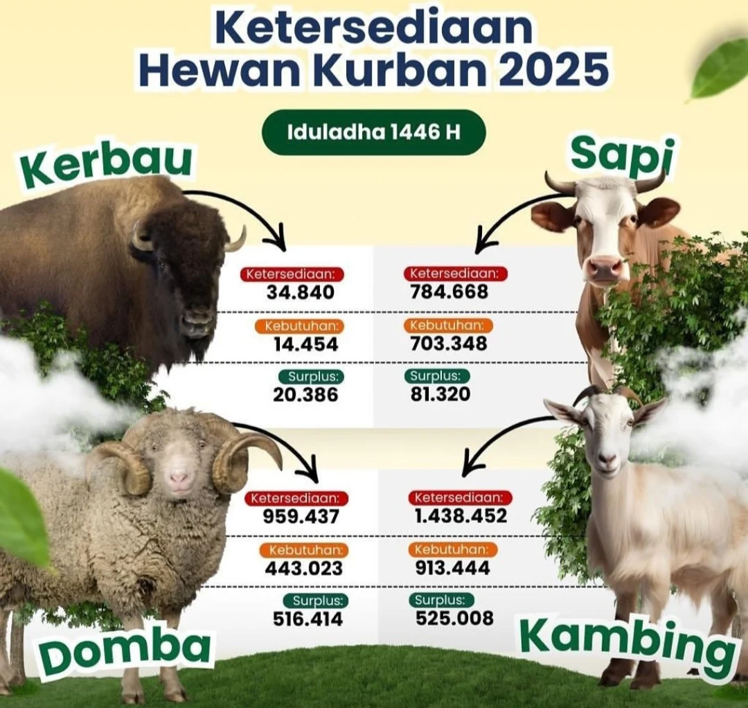 Ketersediaan Hewan Kurban Idul Adha 2026 Aman, Pastikan Kementan
