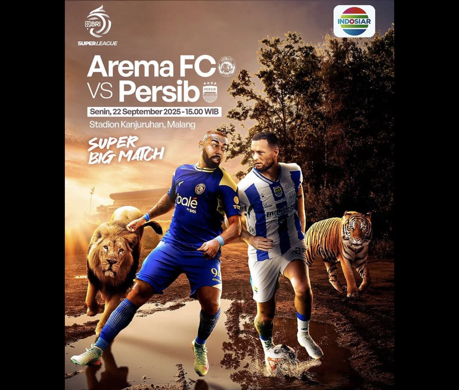 Kick-off Laga Persib vs Arema FC Resmi Berubah: Alasan Teknis dan Logistik Menguasai Keputusan