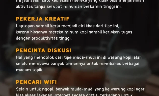 Kopi Bukan Sekadar Minuman, Melainkan Pengalaman Gaya Hidup Anak Muda