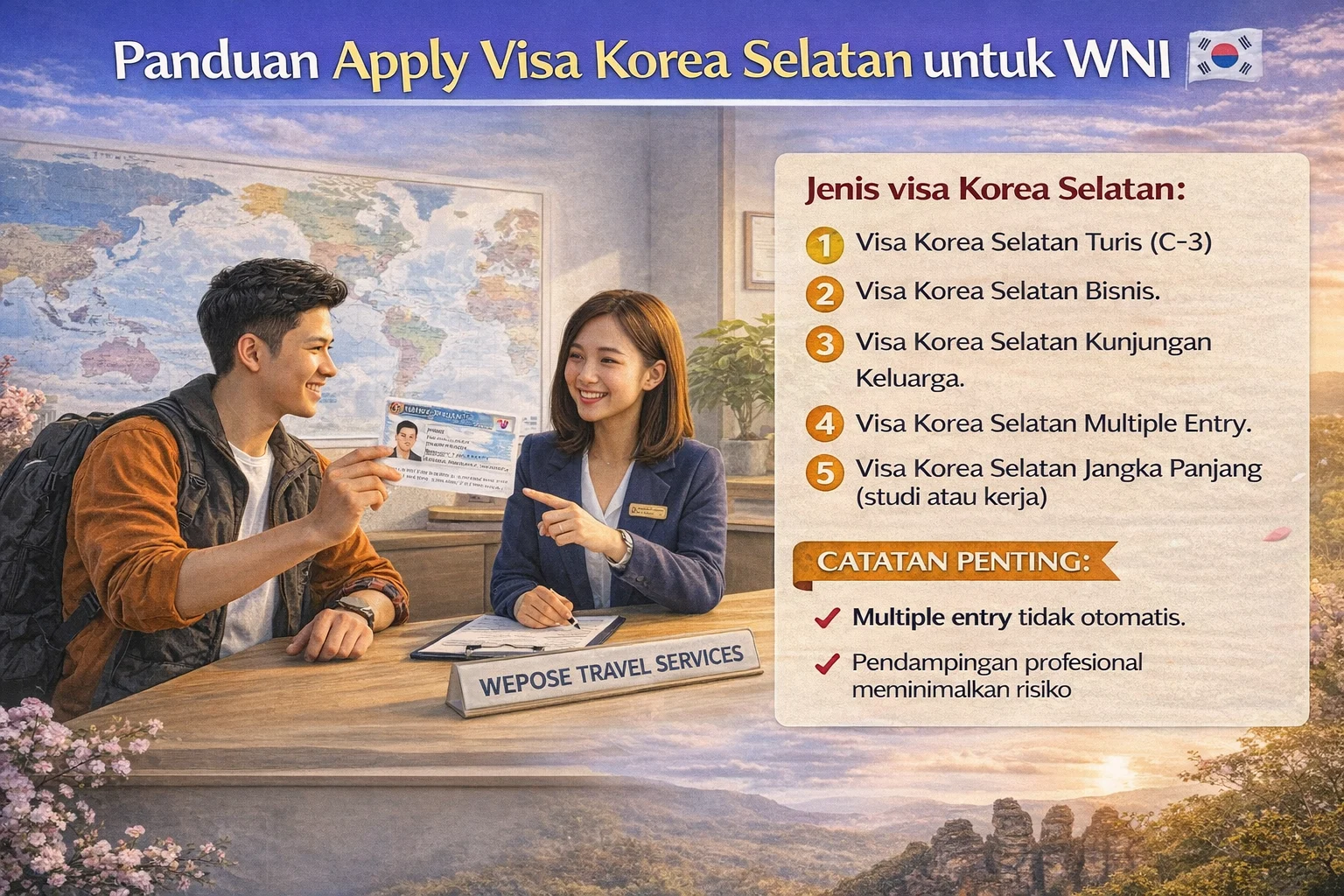 Korea Selatan Terapkan Visa Bebas Sementara untuk Wisatawan Indonesia
