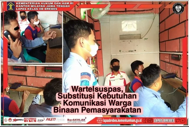 Layanan Wartelsuspas Mempermudah Akses Warga Binaan di Lapas Kelas I Surabaya