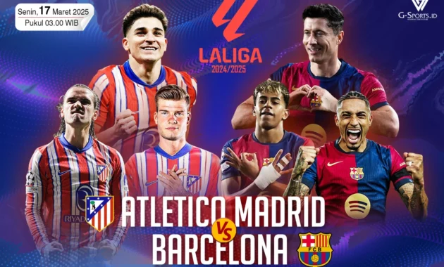 Link Live Streaming Atletico Madrid vs Barcelona: Pertaruhan Besar Menuju Semifinal yang Membuat Geger Fans