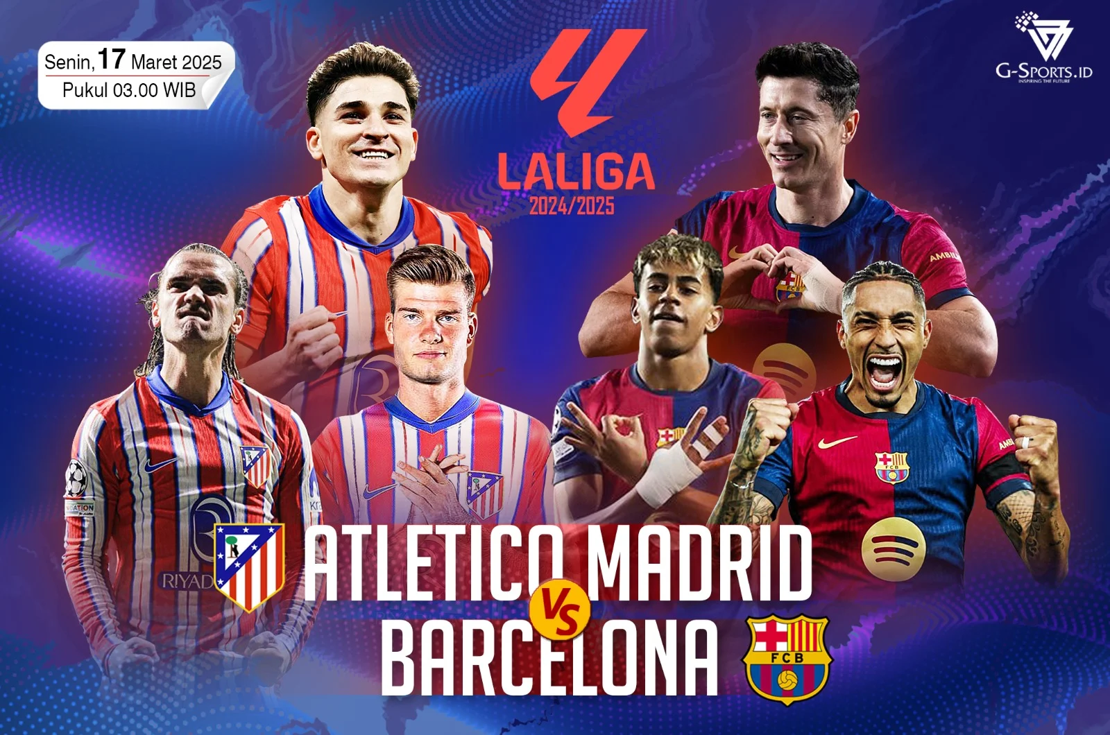 Link Live Streaming Atletico Madrid vs Barcelona: Pertaruhan Besar Menuju Semifinal yang Membuat Geger Fans