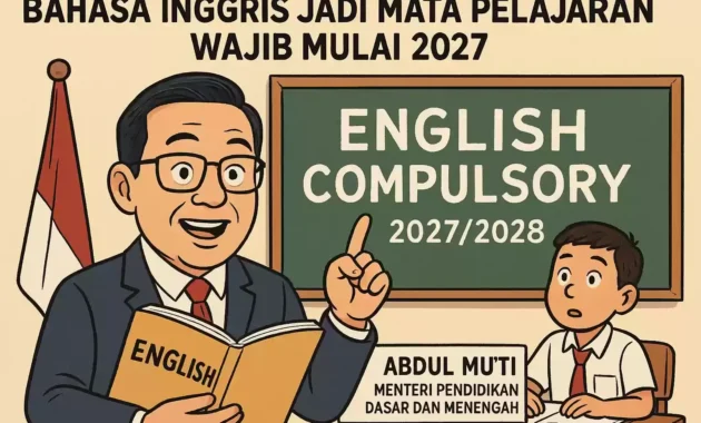 Mendikdasmen Pastikan Bahasa Inggris Jadi Mata Pelajaran Wajib Mulai Kelas 3 SD Tahun 2027