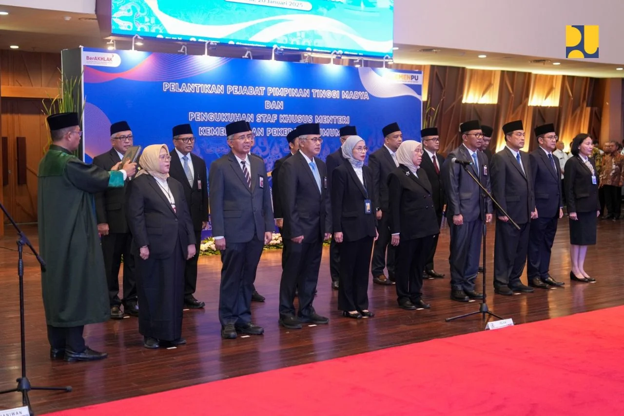 Menteri Dody Lantik 7 Pejabat Eselon I Kementerian PU, Perkuat Kinerja dan Dukung Program Prioritas