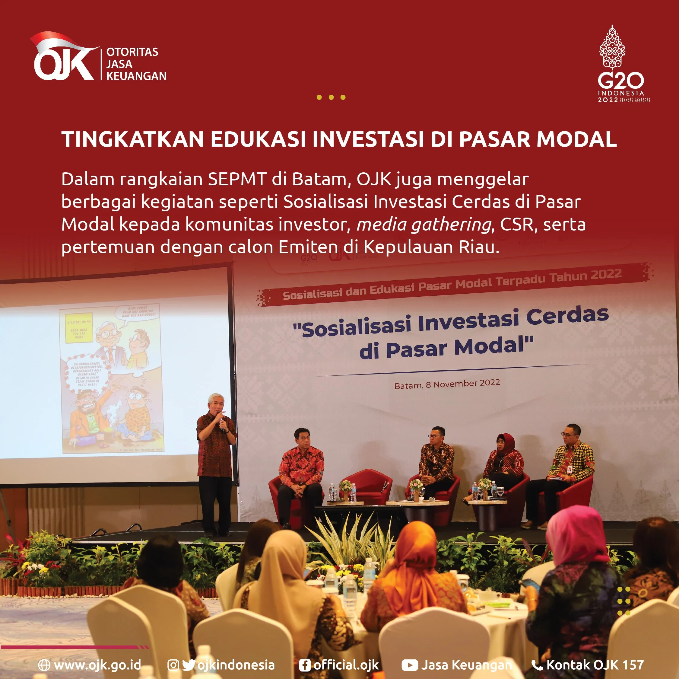 OJK Gencarkan Reformasi Pasar Modal dan Sumber Pembiayaan Alternatif untuk Tumbuhkan Ekonomi Daerah di Tengah Gejolak Global