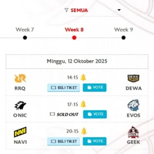 Onic vs EVOS: Duel Puncak di MPL ID S17 Week 8 yang Tentukan Nasib Playoff