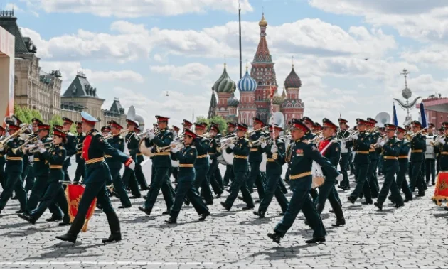 Parade Tahunan Hari Kemenangan Digelar di Moskow, Rusia