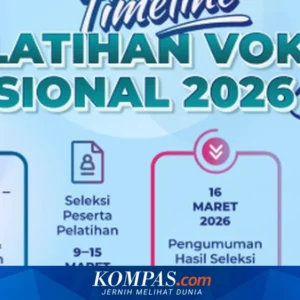 Pendaftaran Pelatihan Vokasi Nasional 2026 Dimulai, Lulusan SMA/SMK Wajib Cek