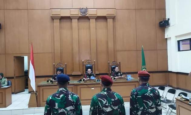 Pengadilan Militer II-08 Jakarta Gelar Sidang Pembacaan Tuntutan atas Kasus Penyiraman Air Keras Andrie Yunus Pengadilan Militer II-08 Jakarta Gelar Sidang Pembacaan Tuntutan atas Kasus Penyiraman Air Keras Andrie Yunus