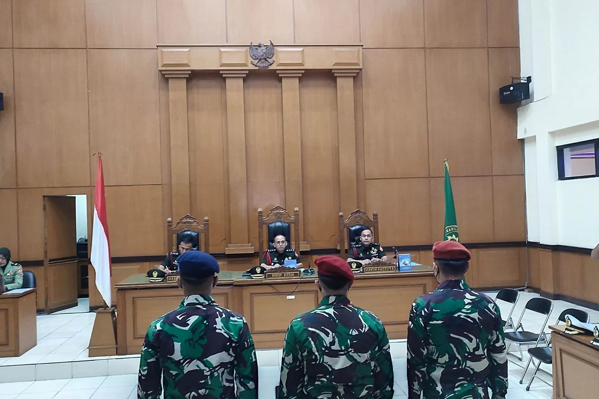 Pengadilan Militer II-08 Jakarta Gelar Sidang Pembacaan Tuntutan atas Kasus Penyiraman Air Keras Andrie Yunus