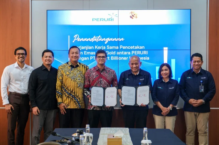 PERURI Cetak Koin Emas Fisik IDN Gold dengan Teknologi Invisible Ink
