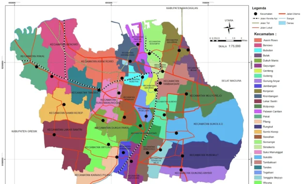 Peta Sekolah dan Keadilan Kota Surabaya