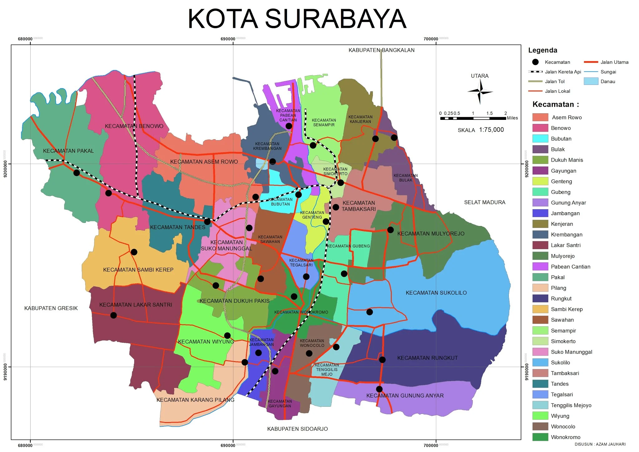Peta Sekolah dan Keadilan Kota Surabaya