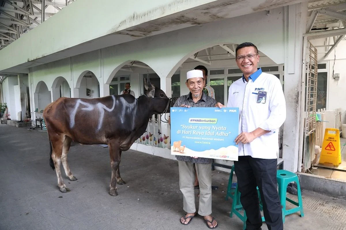 PNM Tebar Syukur, Salurkan Hewan Kurban untuk Warga di Sekitar Wilayah Layanan