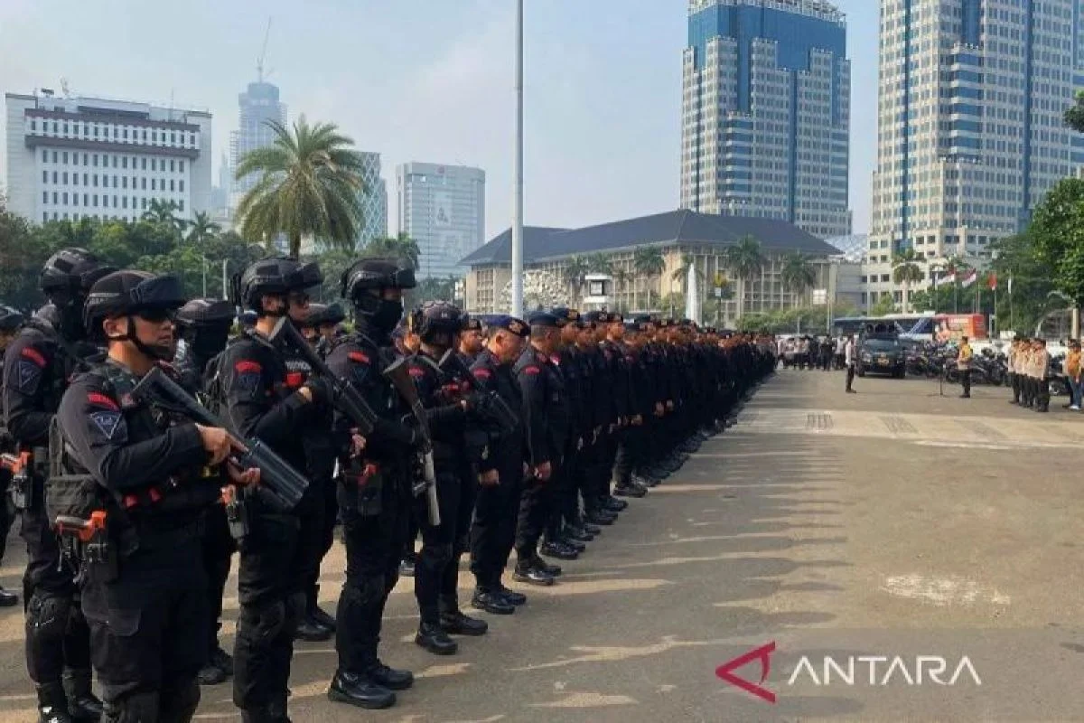 Polisi Kerahkan 3.225 Personel Gabungan untuk Jaga Demo di Jakarta Pusat