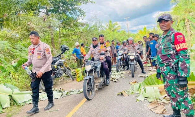 Polres Tanimbar Berhasil Redam Bentrokan Antar Desa di Kecamatan Kormomolin