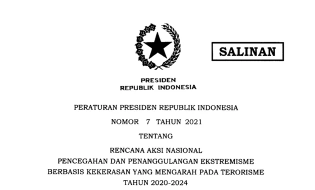 Prabowo Tandatangani Perpres Pencegahan dan Penanggulangan Ekstremisme yang Mengarah ke Terorisme