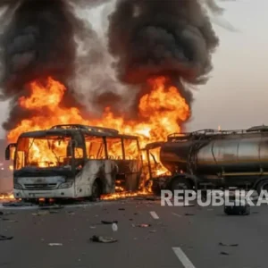 Profil dan Rute Bus ALS yang Tabrak Truk Tangki hingga Terbakar di Muratara, Sumsel