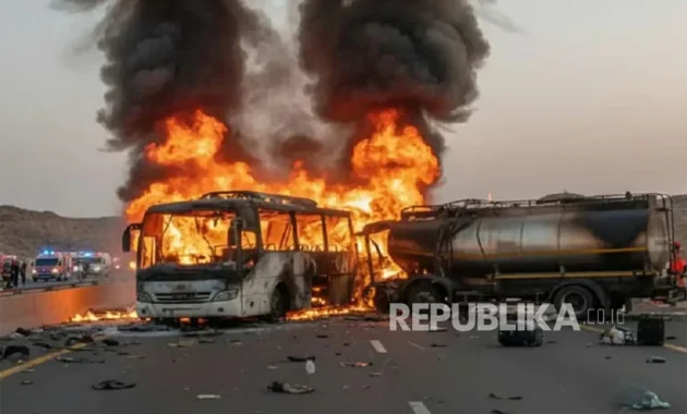Profil dan Rute Bus ALS yang Tabrak Truk Tangki hingga Terbakar di Muratara, Sumsel