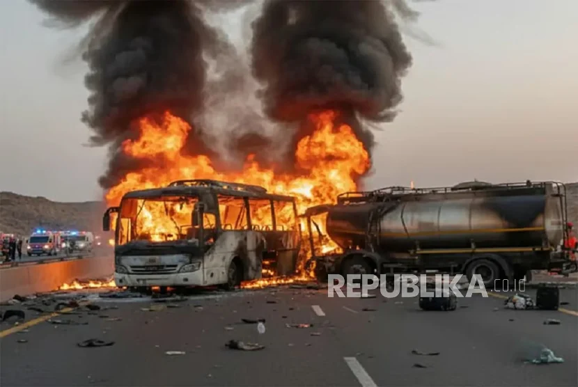 Profil dan Rute Bus ALS yang Tabrak Truk Tangki hingga Terbakar di Muratara, Sumsel