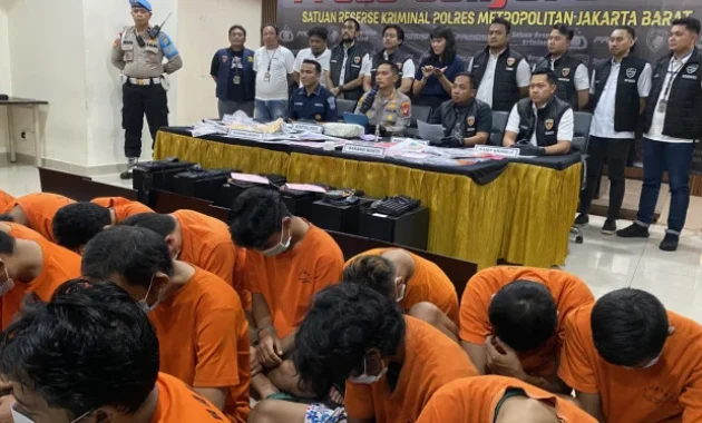 Puluhan Brimob Geruduk Gedung di Jakpus, Amankan Sindikat Judi Online Jaringan Internasional Bareng Bareskrim