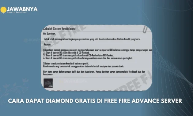 Rahasia Dapat Diamond Gratis di FF Beta 2026: Panduan Lengkap dari Advance Server