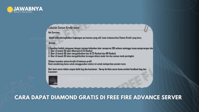 Rahasia Dapat Diamond Gratis di FF Beta 2026: Panduan Lengkap dari Advance Server