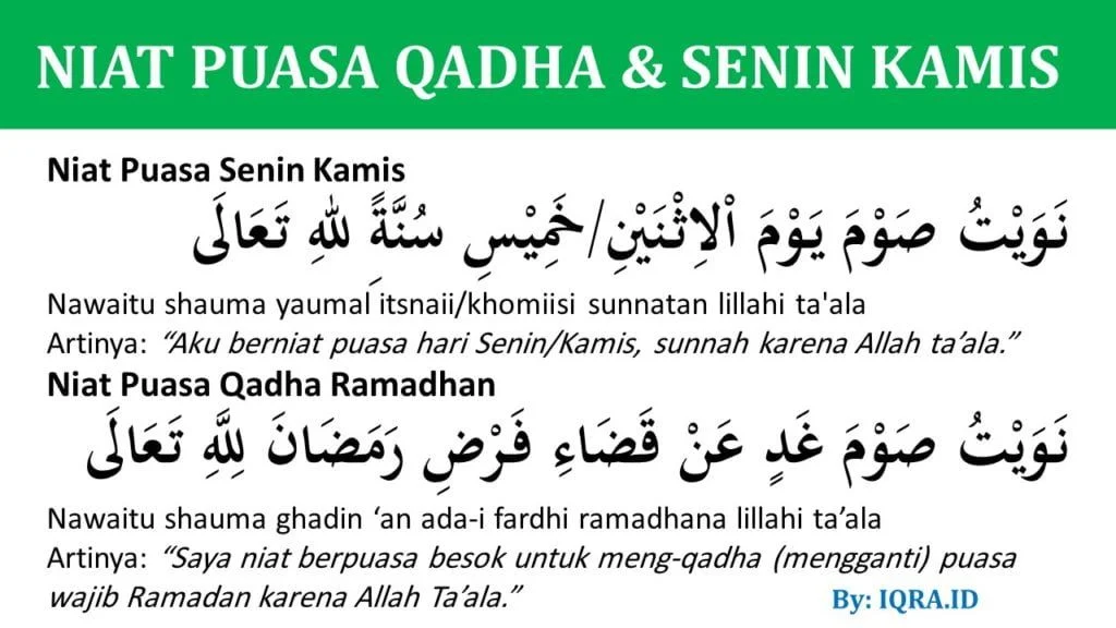 Rahasia Niat Puasa Senin & Kamis: Cara Tepat, Bacaan Arab, dan Keutamaannya di Bulan Dzulhijjah 2026