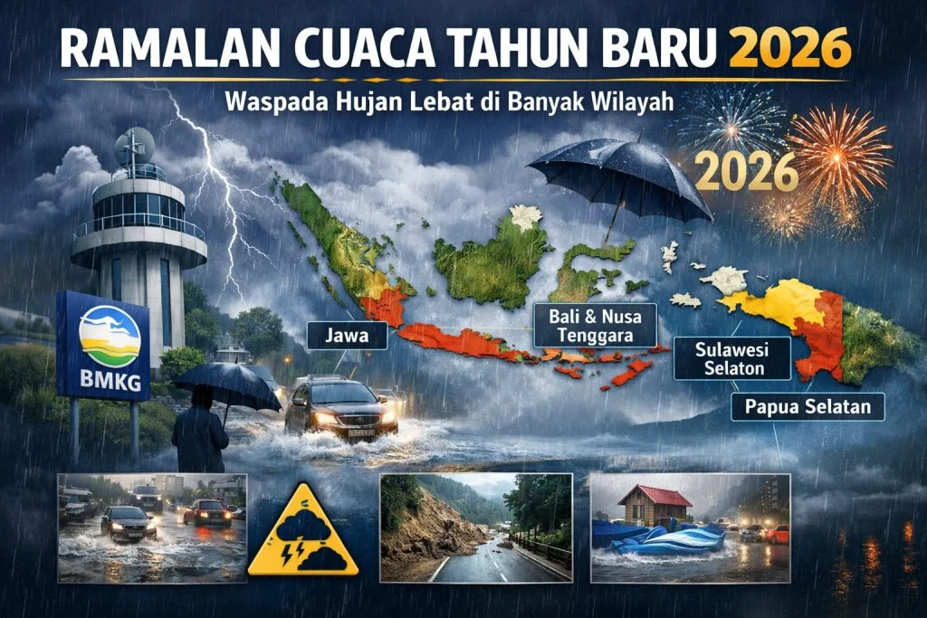Ramalan Cuaca 2025-2026: Dari Tulungagung hingga Makassar, Hujan Ringan Menghantui Seluruh Nusantara