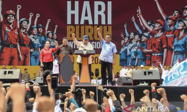 Sederet Kado Prabowo untuk Pekerja di May Day: Perlindungan Mitra Ojol, 1 Juta Hunian Terjangkau, dan Percepatan UU Ketenagakerjaan