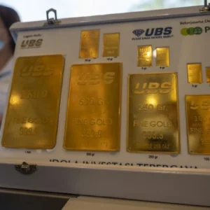 Senin pagi ini di Pegadaian harga emas UBS-Antam-Galeri24 stabil