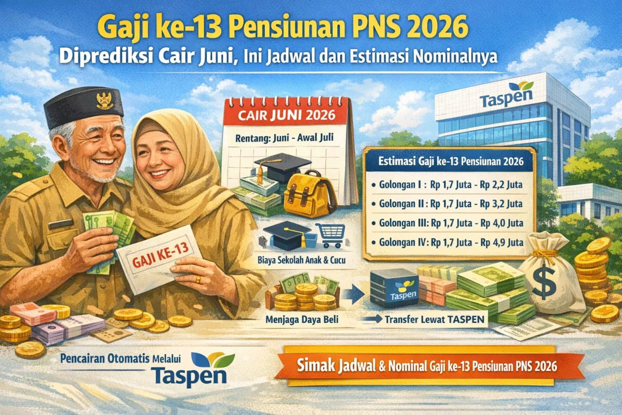 Siap Cair! Gaji Ke-13 Pensiunan Mulai Dibayarkan 2 Juni 2026, Begini Ketentuannya