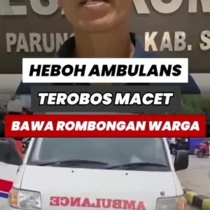 Sopir Ambulans Lari Terobos Macet di Tebet: Video Viral Bikin Heboh, Polisi Hanya Duduk di Mobil