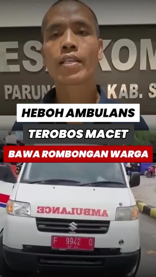 Sopir Ambulans Lari Terobos Macet di Tebet: Video Viral Bikin Heboh, Polisi Hanya Duduk di Mobil