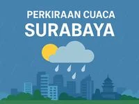 Surabaya Siap Hadapi Cuaca Panas, Lembap, dan Potensi Hujan Ringan di Tengah Peringatan Hujan Lebat Nasional