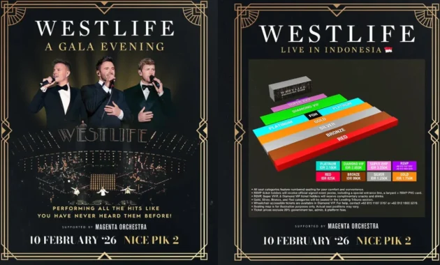 Tiket Konser Westlife di Jakarta Ludes dalam Waktu Kurang dari 12 Jam Tiket Konser Westlife di Jakarta Ludes dalam Waktu Kurang dari 12 Jam