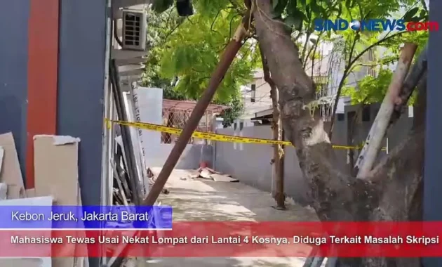 Tragedi di Indekos Jakpus: Dua PRT Lompat dari Lantai Empat, Satu Tewas dan Satu Luka-Luka