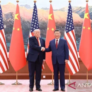 Trump akhiri kunjungan ke Beijing, sambut kemajuan hubungan AS-China