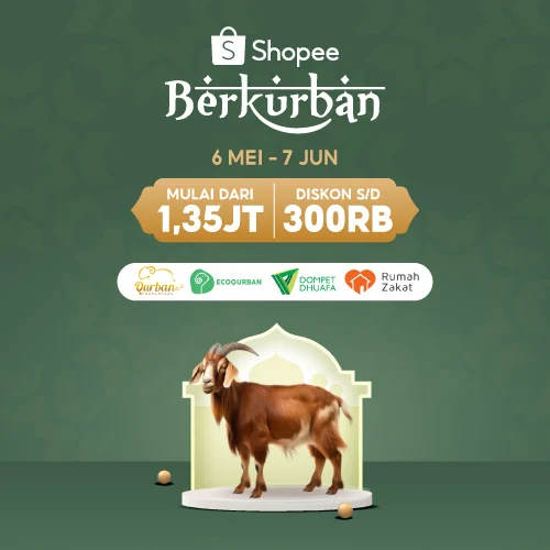 Tunaikan Kurban di Shopee: Hadirkan Pengalaman Berkurban yang Praktis, Banyak Pilihan & Tepercaya