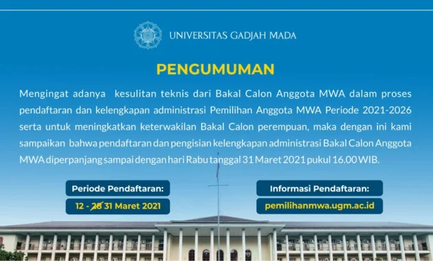 UGM Tetapkan 16 Anggota MWA 2026‑2031, Ini Daftar Lengkapnya yang Menggebrak Kampus