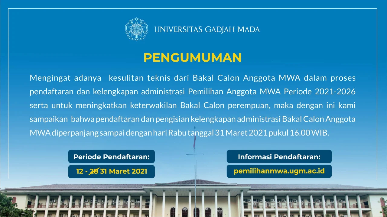 UGM Tetapkan 16 Anggota MWA 2026‑2031, Ini Daftar Lengkapnya yang Menggebrak Kampus