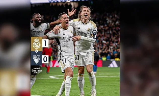 Vinicius Bawa Real Madrid Menang Tipis 1-0 atas Sevilla