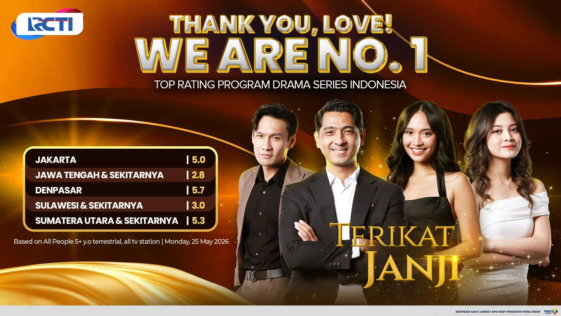 Viral di Mana-Mana, Terikat Janji Berhasil Duduki Posisi No 1 Drama Series Indonesia!