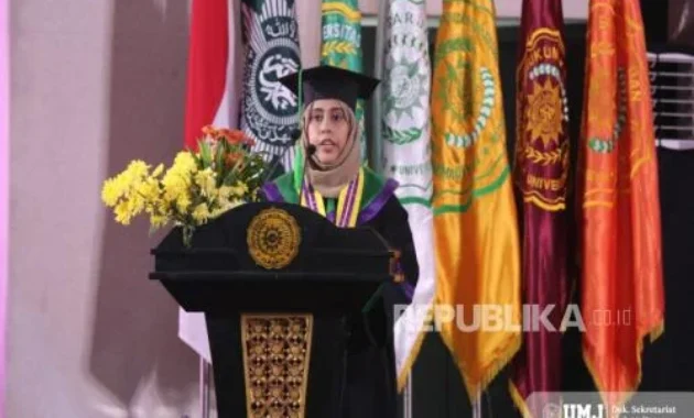 Wisudawan UMJ Asal Yaman Sampaikan Pesan Perjuangan dan Kemanusiaan