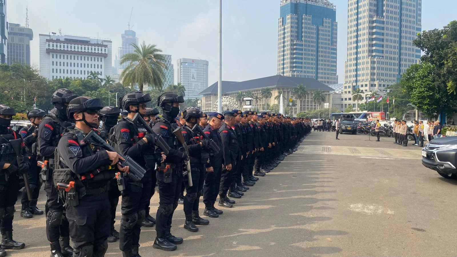 1.313 Personel Polri Amankan Aksi Unjuk Rasa di Medan