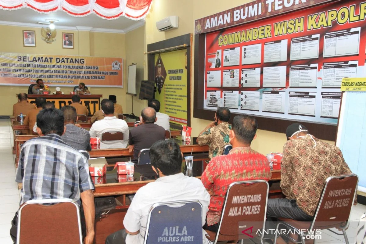 12 Desa di Aceh Barat Selesaikan Temuan Penyalahgunaan Dana Desa Rp4,1 Miliar